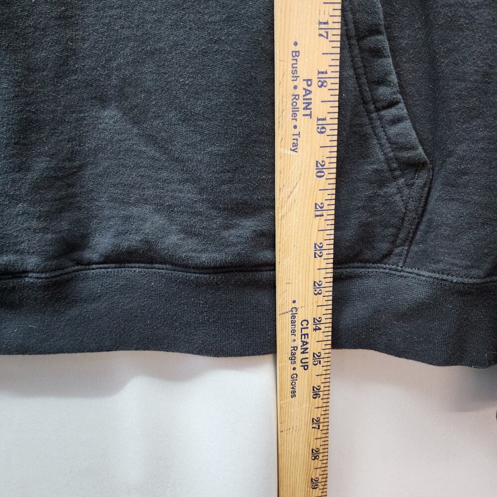 Port Company DUNKIE JUNKIE Donut Hoodie SMALL Black Pullover Coffee Faded Grungy - Picture 8 of 10